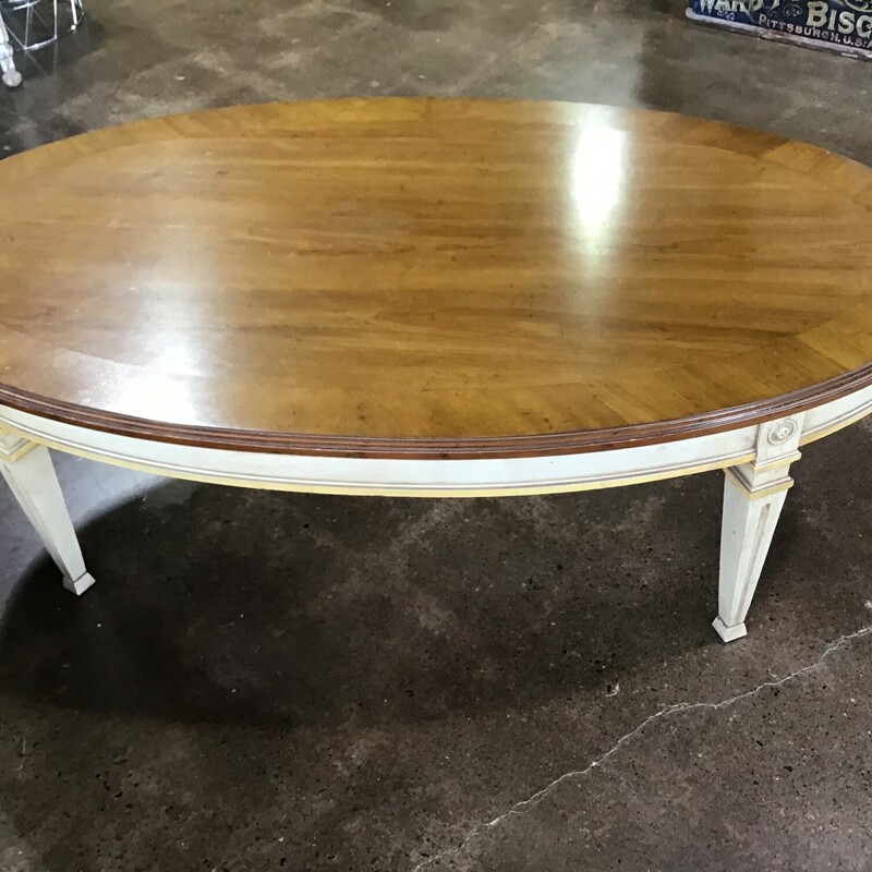 Oval 2 Tone Coffee Table