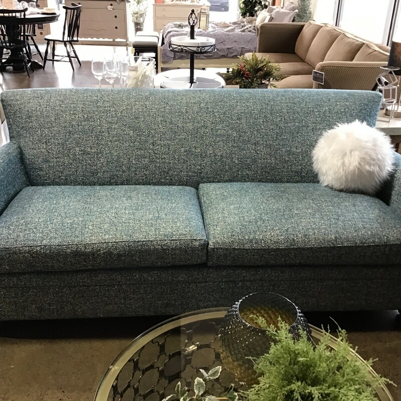 Teal Upholstered Sofa