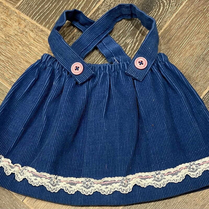 Corduroy Skirt, Blue, Size: 18 Inch