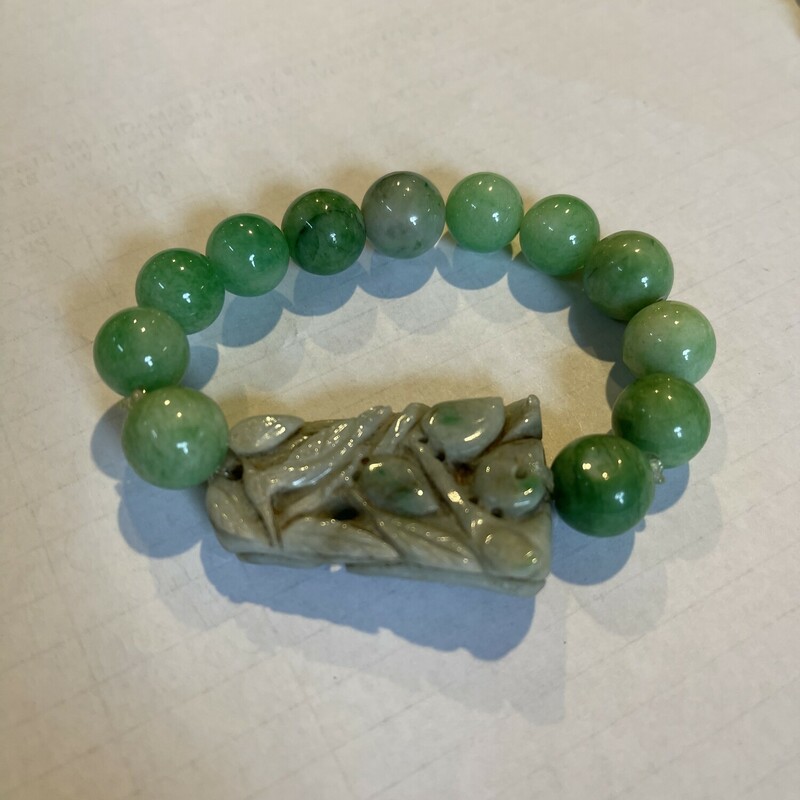 Jade Carved Fish Bracelet