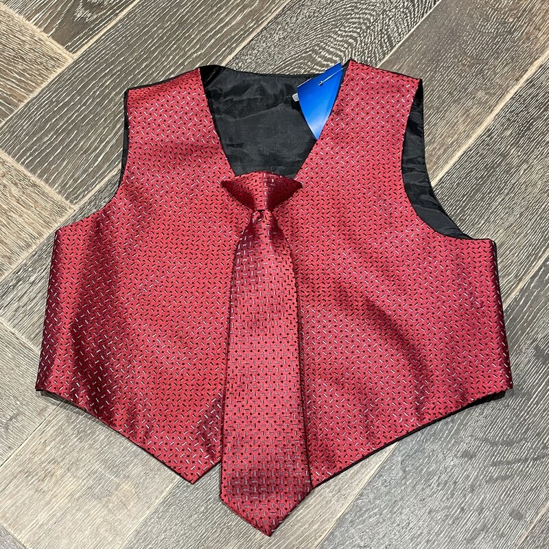 Vest & Tie, Red, Size: 18M