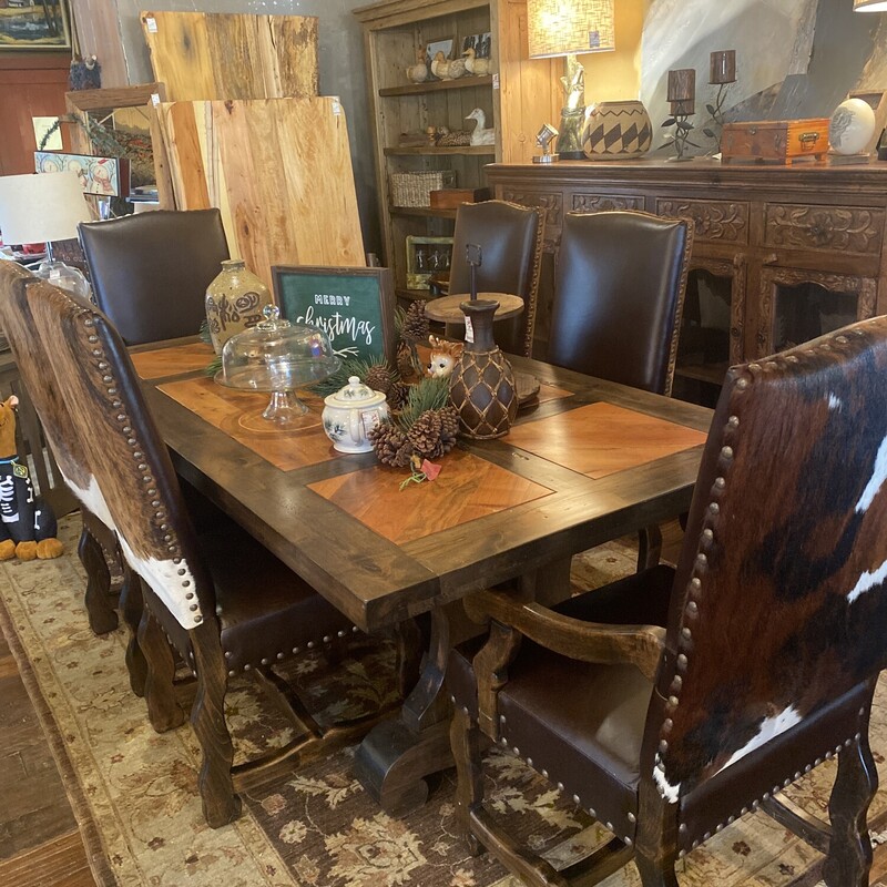 Solid Wood Table/6 Chairs