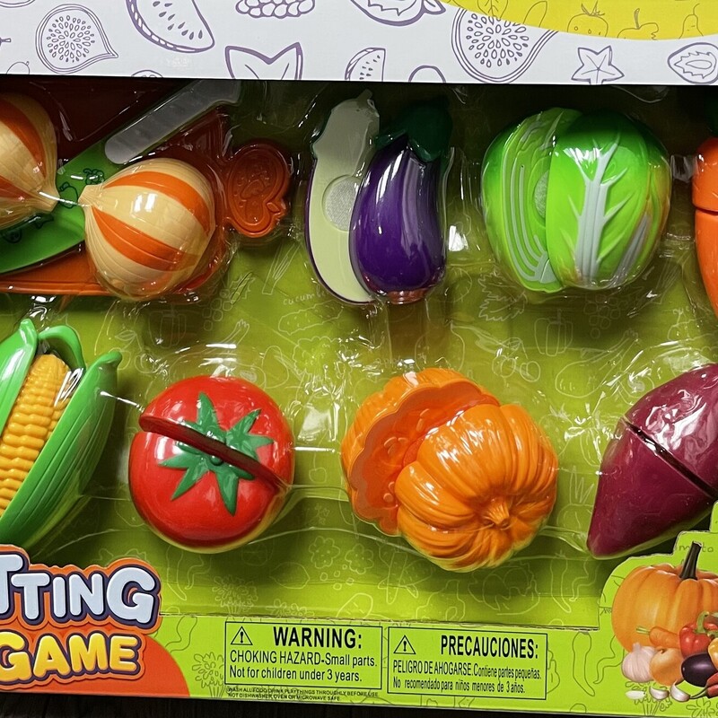 Cutting Vegetables Set, Green, Size: NEW!