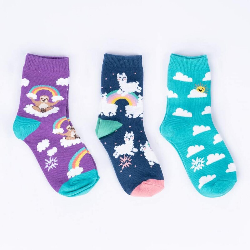 3-pack S8-13 Sloth Dreams, 3-6yrs, Size: Socks