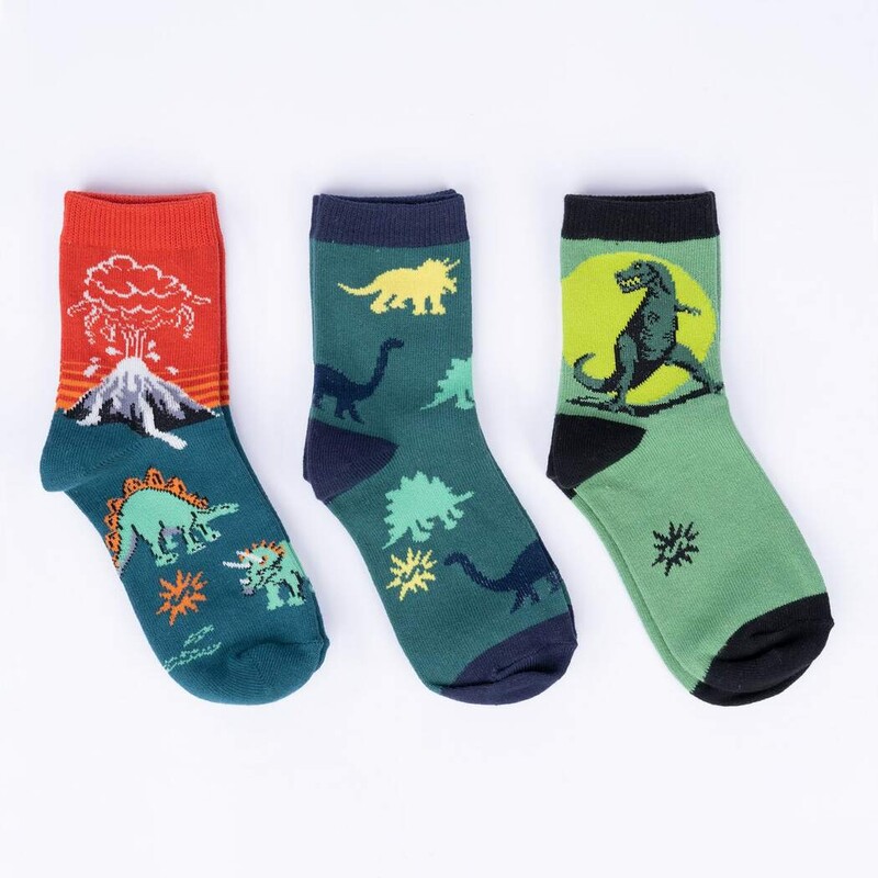 3-pack S8-13 Dino Days, Age 3-6, Size: Socks