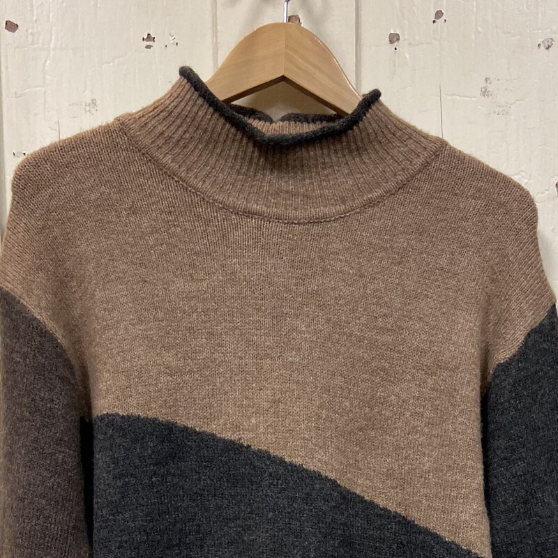 Br/gr Rolled Neck Sweater