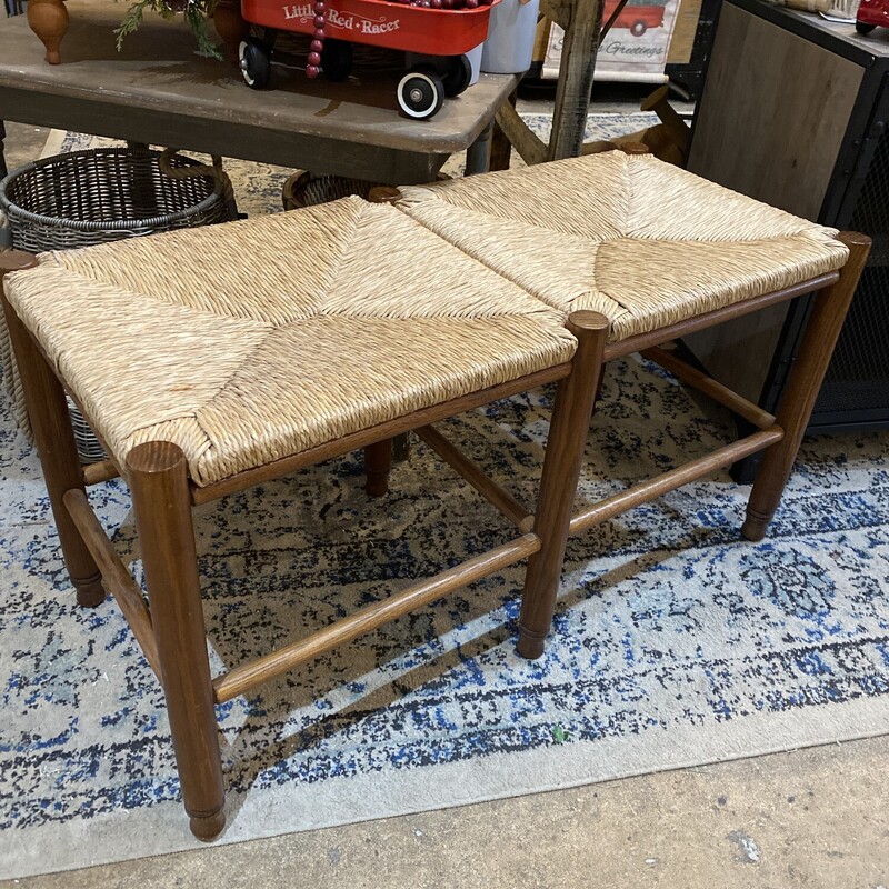 Rush Seat Bench For 2