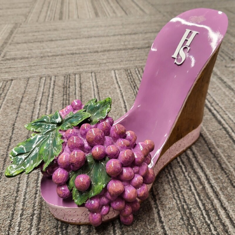 Grapes Shoe Wine Bottle