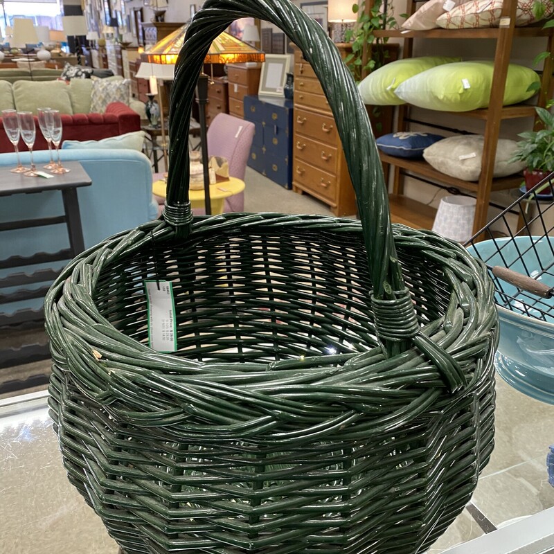 Painted Willow Basket