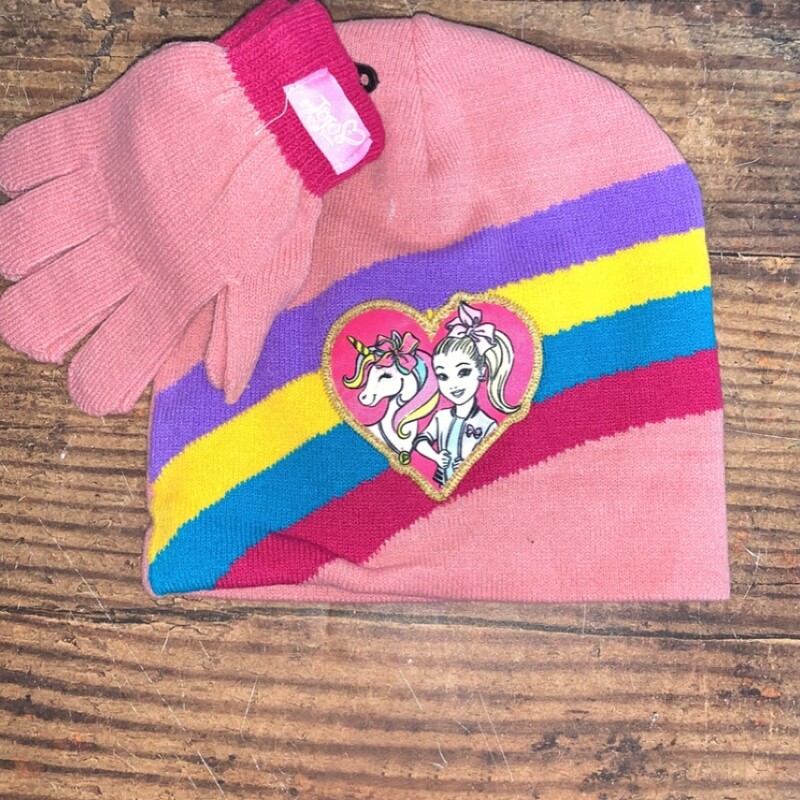 NEW Pink Knit Hat/gloves