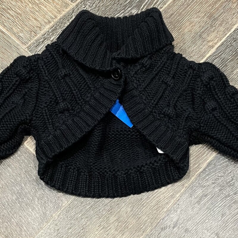 Gap Knit Cardigan, Black, Size: 6-12M