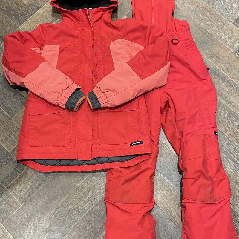 Lands End Winter Suit 2pc, Orange,
Size: 10-12  YJacket
Sizee 10Y Snow Pants
