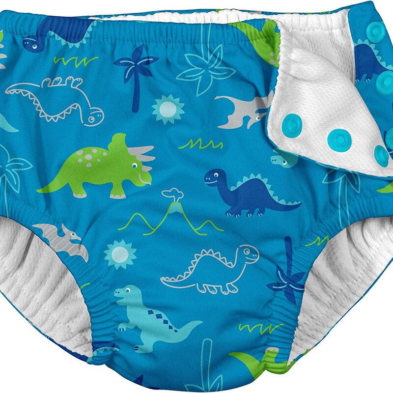 Dino Swim Diaper 18 Mos, Blue, Size: Swim Wear