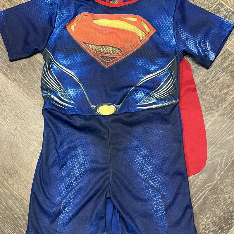 Superman Costume, Multi, Size: 6-8Y