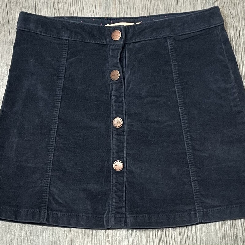 Zara Velvet Skirt, Grey, Size: 7Y