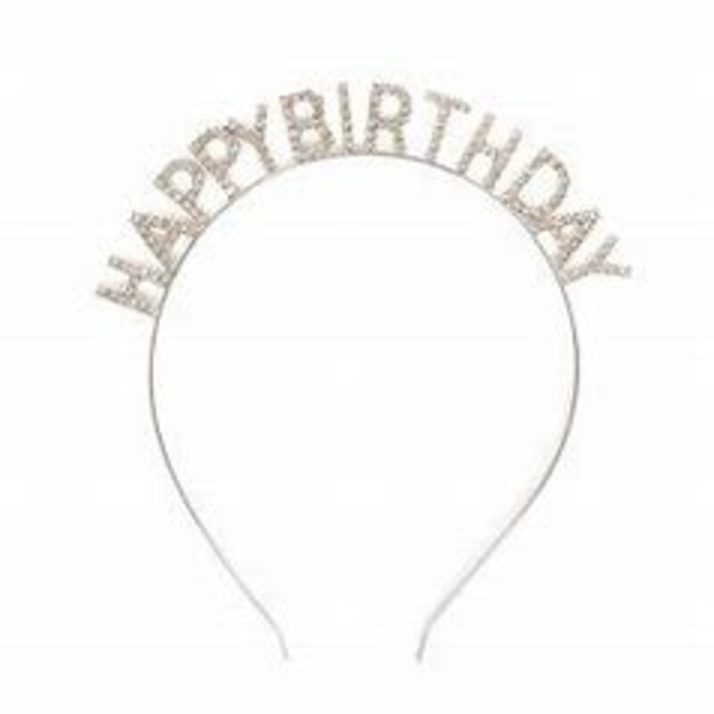 Happy Birthday Headband, Multi, Size: Hair Accs
