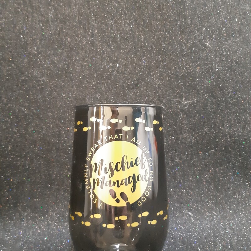 Mischief Wine Cup, Black, Size: Tableware