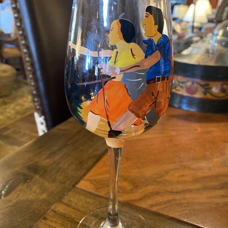Vintage Tahoe Wine Glass
