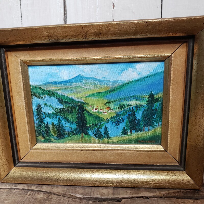 Mountain Town Painting