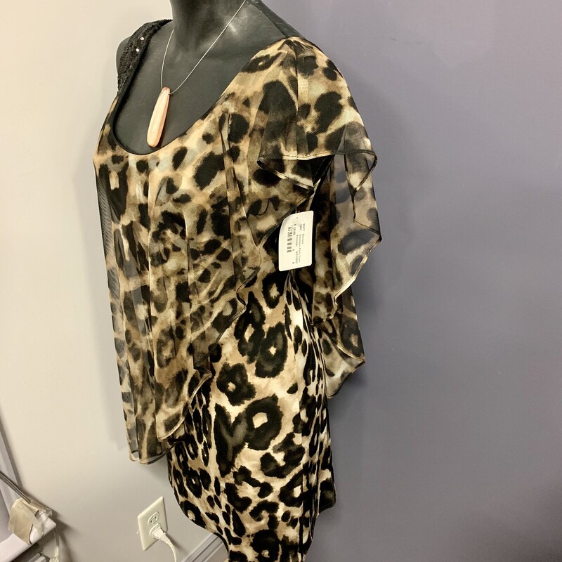 Dressbarn Party Dress,
Colour: Animalprint,
Size: 6