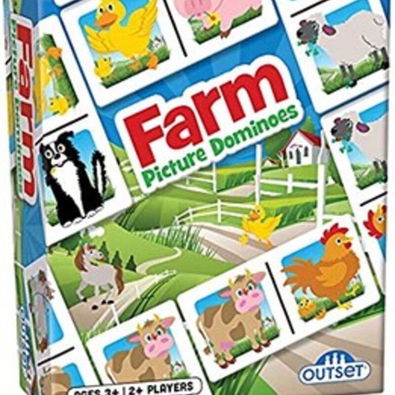 Farm Picture Dominoes, Ages 3+, Size: Game
