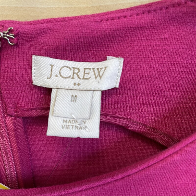 J Crew Tank Dress ,Hot  Pink, Side Pockets in Skirt, Size: Medium