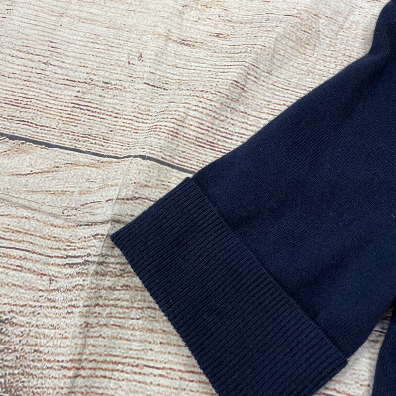 Eddie Baurer Cardigan, 1/2 Sleeves, Cuffed Sleeves, Navy, Size: Small
