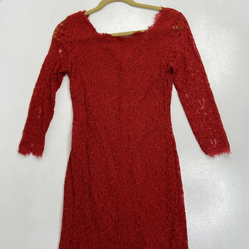 DVF Dress, Size: 4, Color: Red