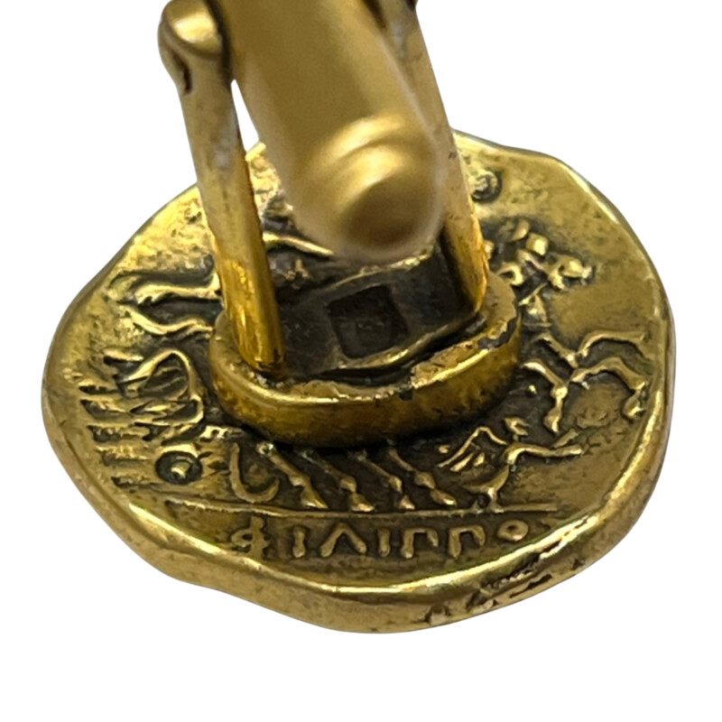 ALVA Studio Cufflinks<br />
Roman Coin Design<br />
Signed Piece<br />
Gold Tone