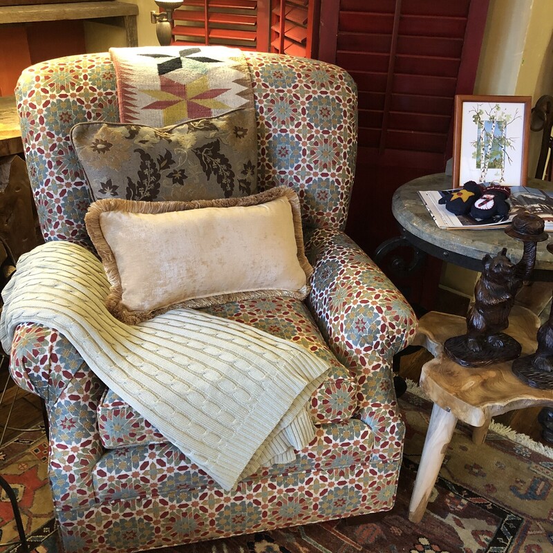 Upholstered Print Chair