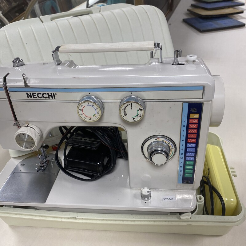 Necchi Sewing Machine, Color: Cream