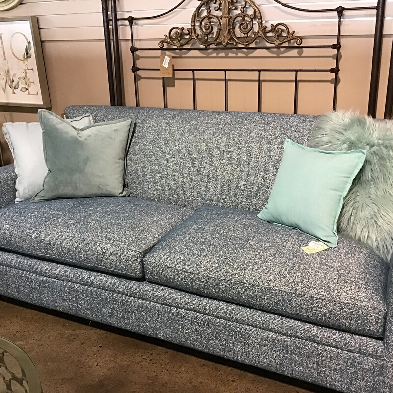 Teal Upholstered Sofa