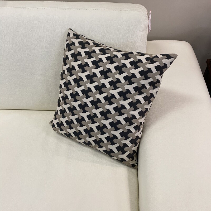 The Pillow Collection Accent Pillow, Blk/Nat, Size: 18x18 Inch