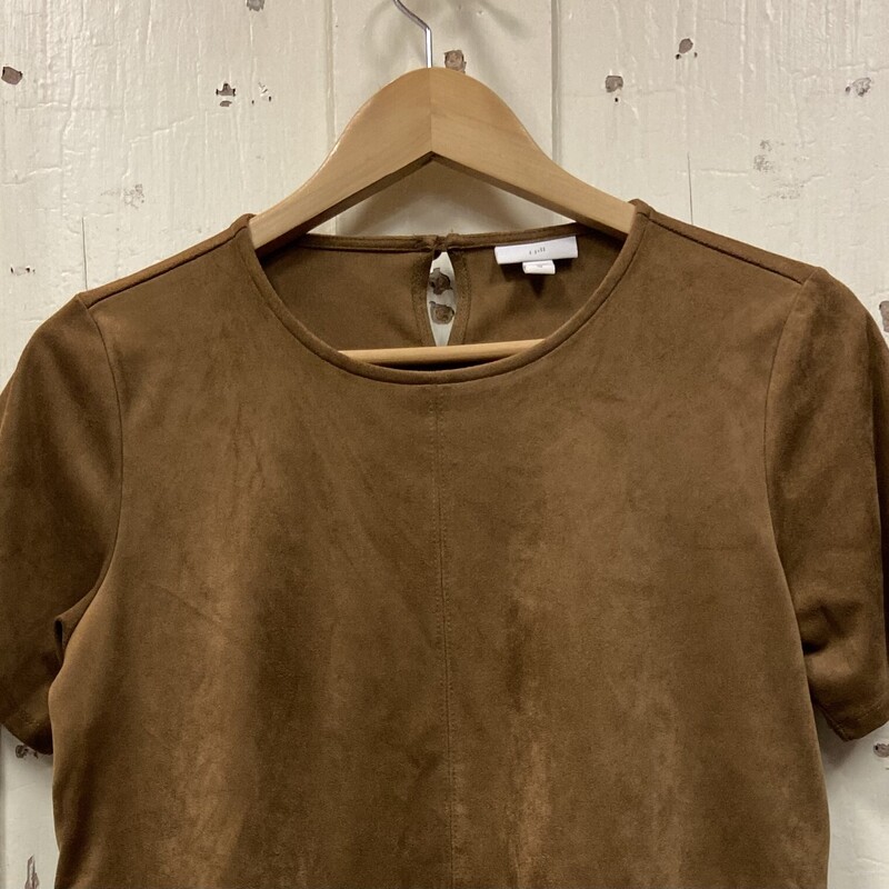 Brw Faux Suede SS Top