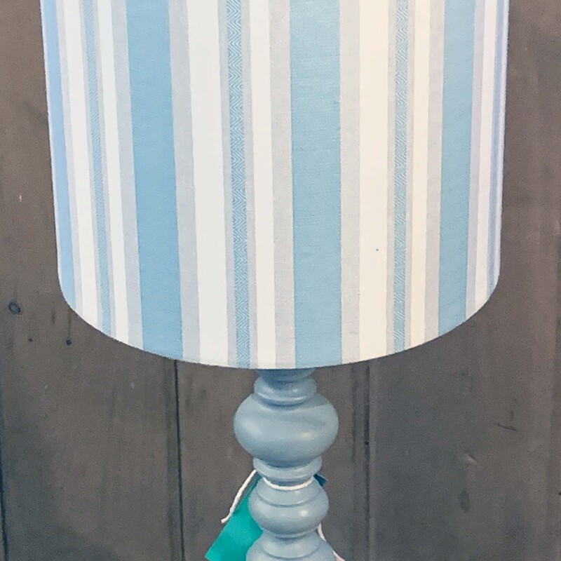 20 In Striped Shade Lamp