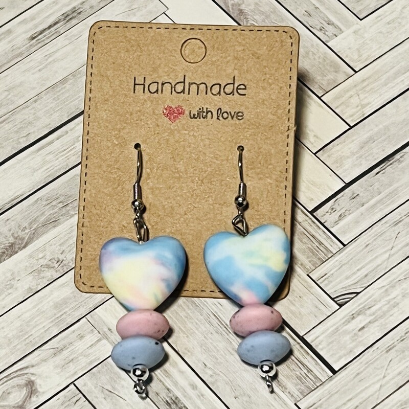 Silicone Colorful Heart Earrings