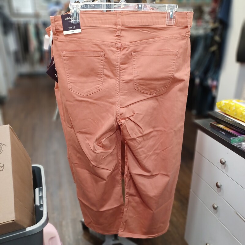 Brand new with tags, these salmon slacks are stretch material and ready to GO all year round! this is a perfect color slack for any season! Retails for $30 at that other store...