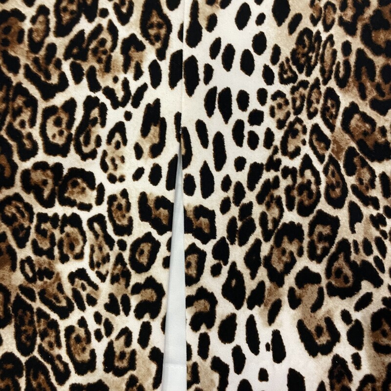 NWT WHBM Skirt, Animal Print Stretch Fabric, Inner Lining, Front Side Slit, Size: Small (4)