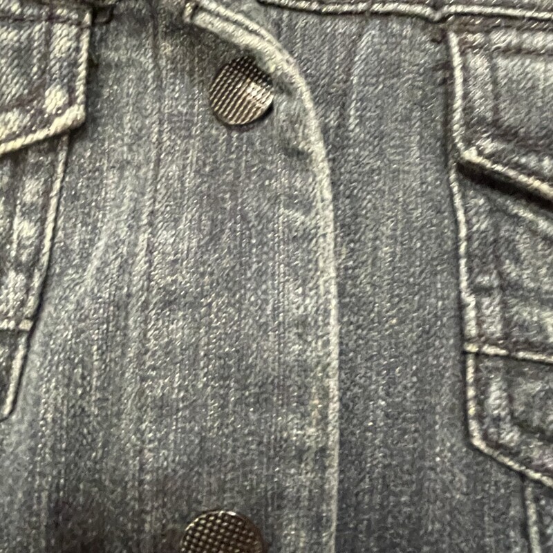 Lane Bryant Jacket, Denim, Button Closure with Button Accents on Sleeves, 4 Front Pockets, Size: 1X (18)