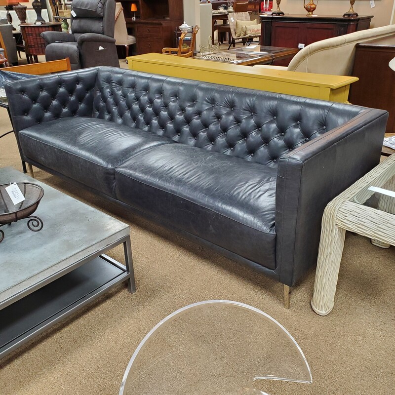 CB2 Savile Leather Sofa
