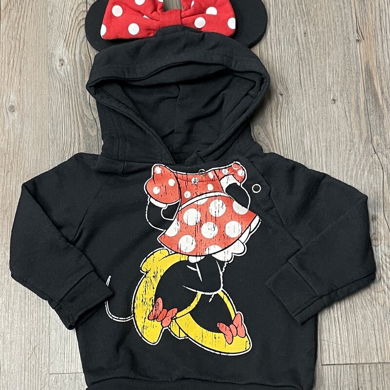 Disney Pullover Hoodie, Black, Size: 12M