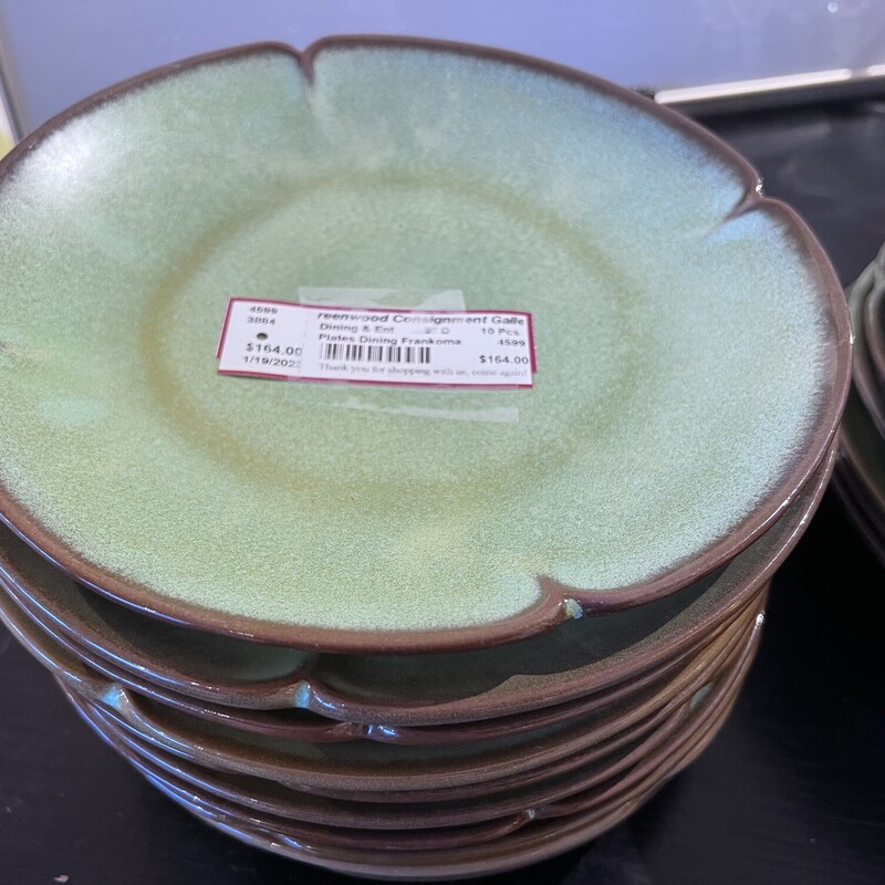 Plates Dining Frankoma, 9in Diameter
Size: 10 Pcs