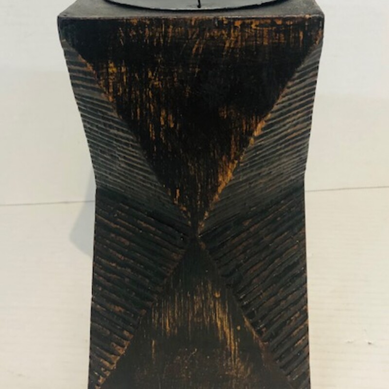 ZGallerie Pillar Wood
Black and Brown
Size: 5.5x10H