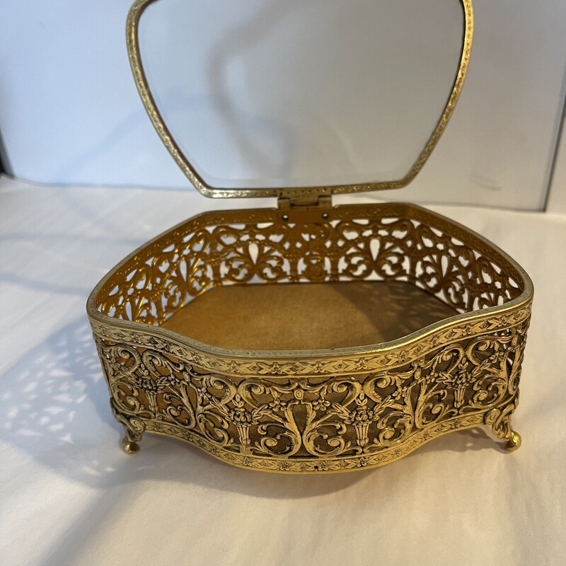 Brass Ormulu Jewelry Box