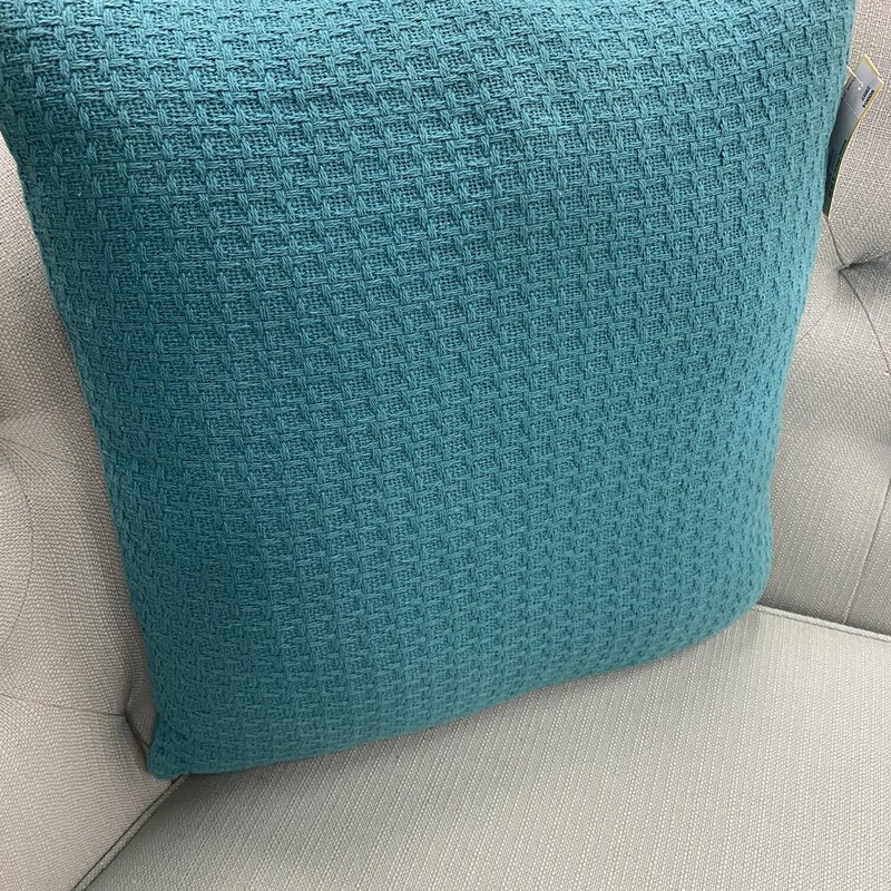Pier One Accent Pillow, Teal, Size: 19x19 In