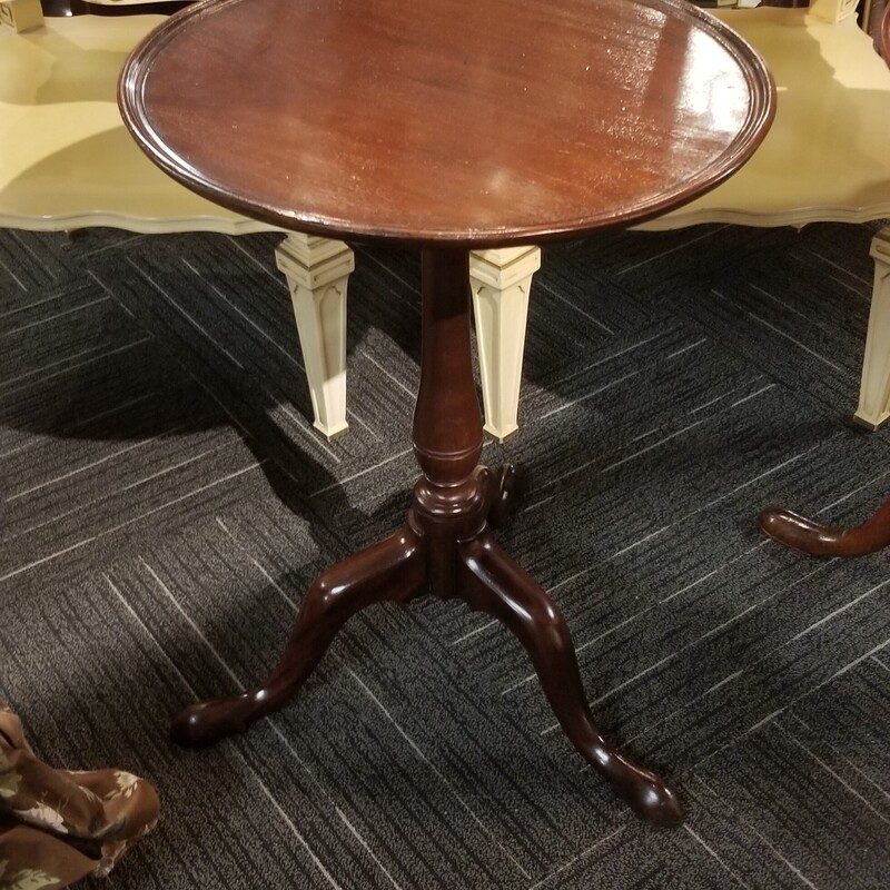 Antique flip top table. 20in diameter 27in high.