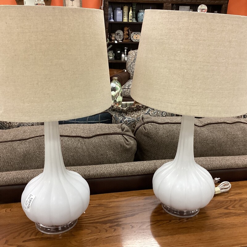 S/2 Fluted Table Lamps