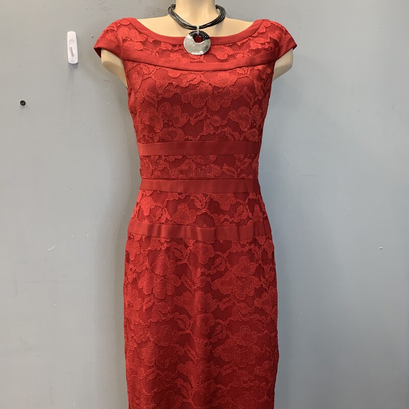 Dressbarn Lace S4, Red, Size: S