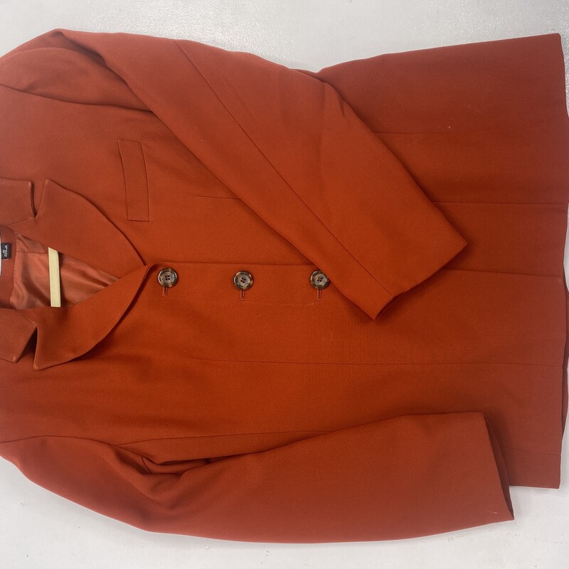Le Suit Jacket, Size: 10, Color: Orange