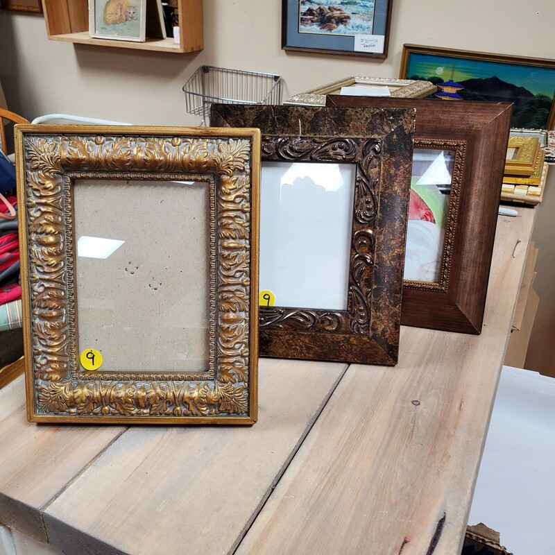 Set Of 3 Picture Frames, Series 9, Size: 8x10